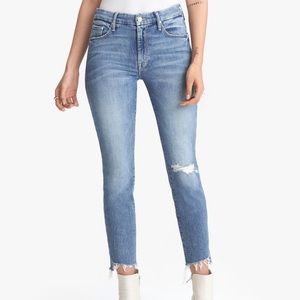 Mother The Looker Ankle Step Fray Jeans